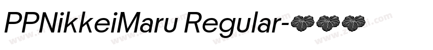 PPNikkeiMaru Regular字体转换